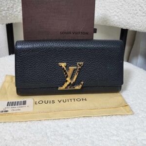 Louis Vuitton Black Clemence Wallet